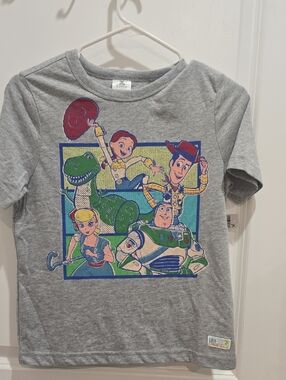 Disney Grey Toy Story Character Tee  Kids Large